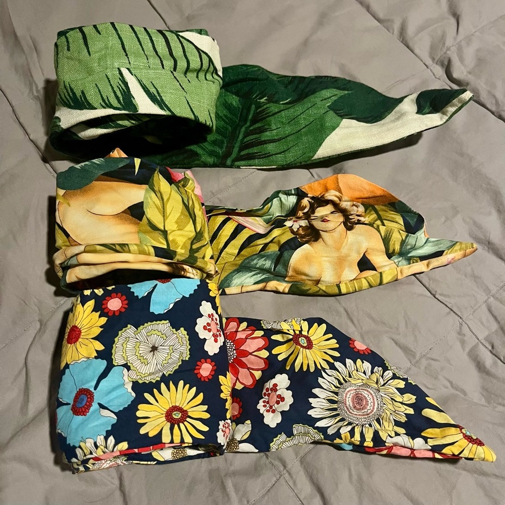 Cult Gaia (3) Headbands, Head wraps, Tropical, Pin-up, Flowers